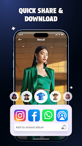 Giao diện khám phá bộ sưu tập và tính ứng dụng của AI Outfit trên thị trường