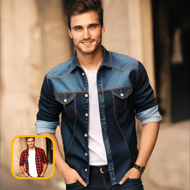 Áo sơ mi denim được tạo ra bằng thuật toán nhận diện dáng điệu AI