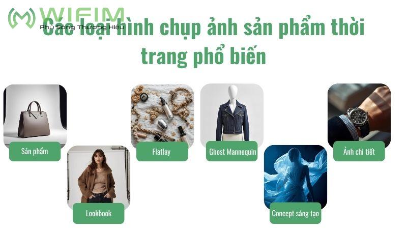 Các kiểu chụp ảnh sản phẩm thời trang phổ biến