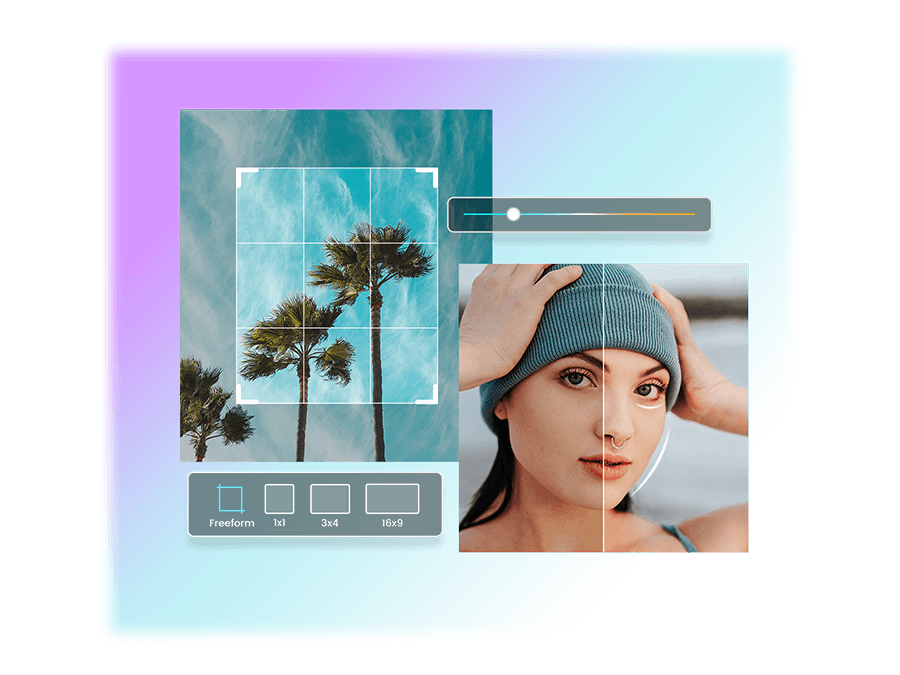 Cắt ảnh cây dừa và chỉnh ảnh chân dung bằng trình chỉnh ảnh Fotor trực tuyến