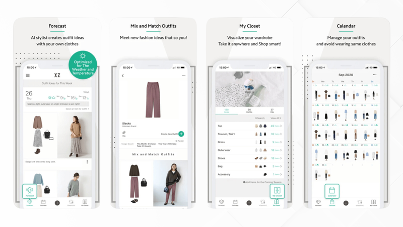 Giao diện XZ Closet