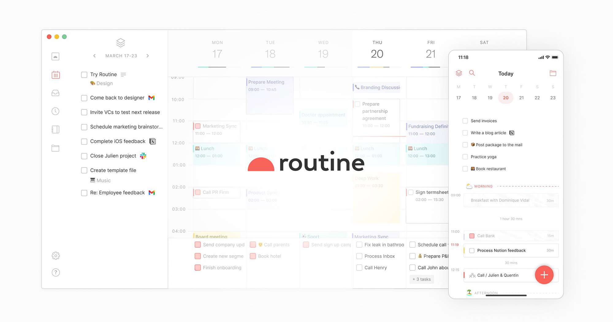 Ứng dụng Routine
