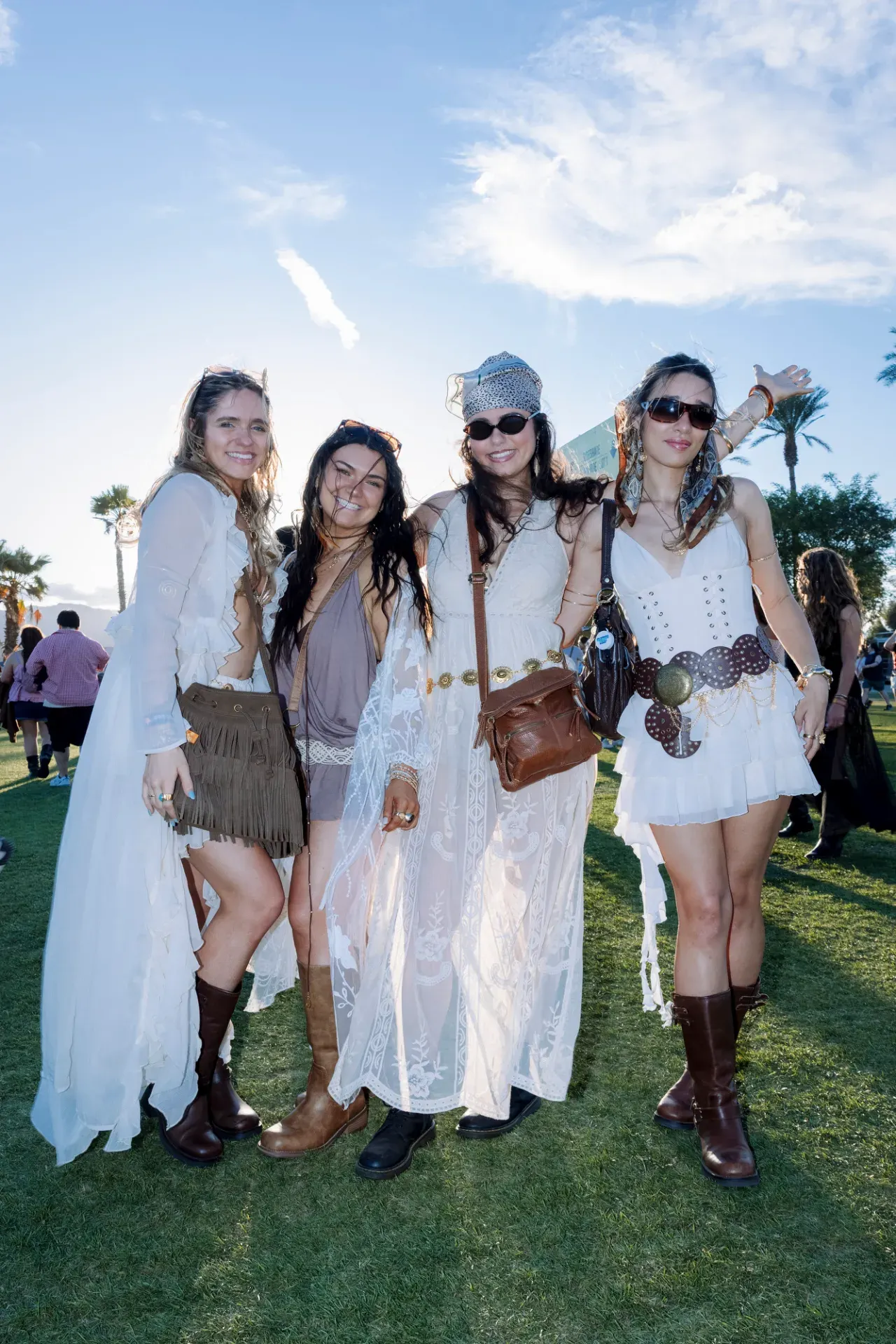Futuristic boho sheer layers