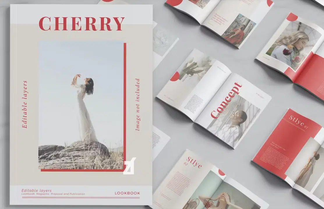 Lookbook tông cherry ngọt ngào
