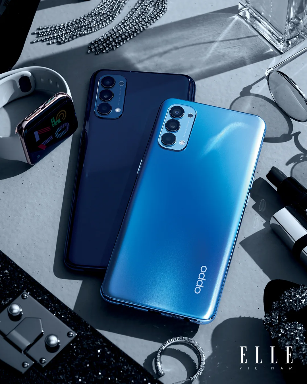Điện thoại OPPO Reno 4 thời trang màu xanh dương