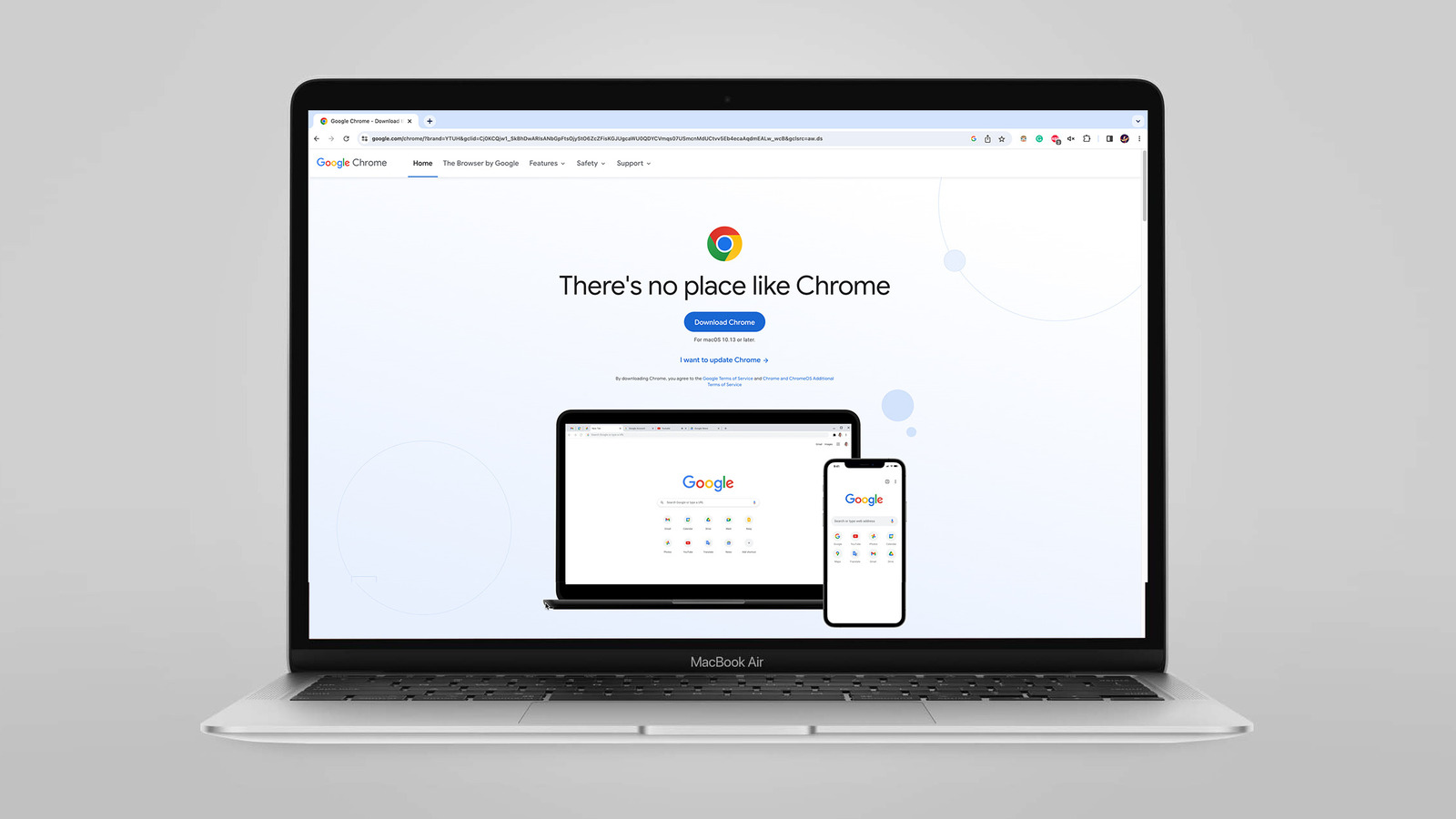 Giao diện trình duyệt Google Chrome trên máy tính
