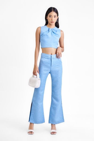 Áo crop top phối hippie