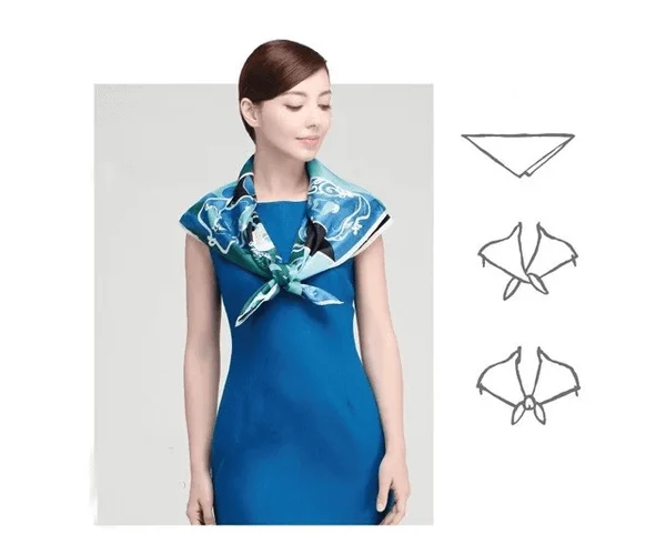 Hướng dẫn cách quàng khăn vuông to bản theo xu hướng thủy thủ