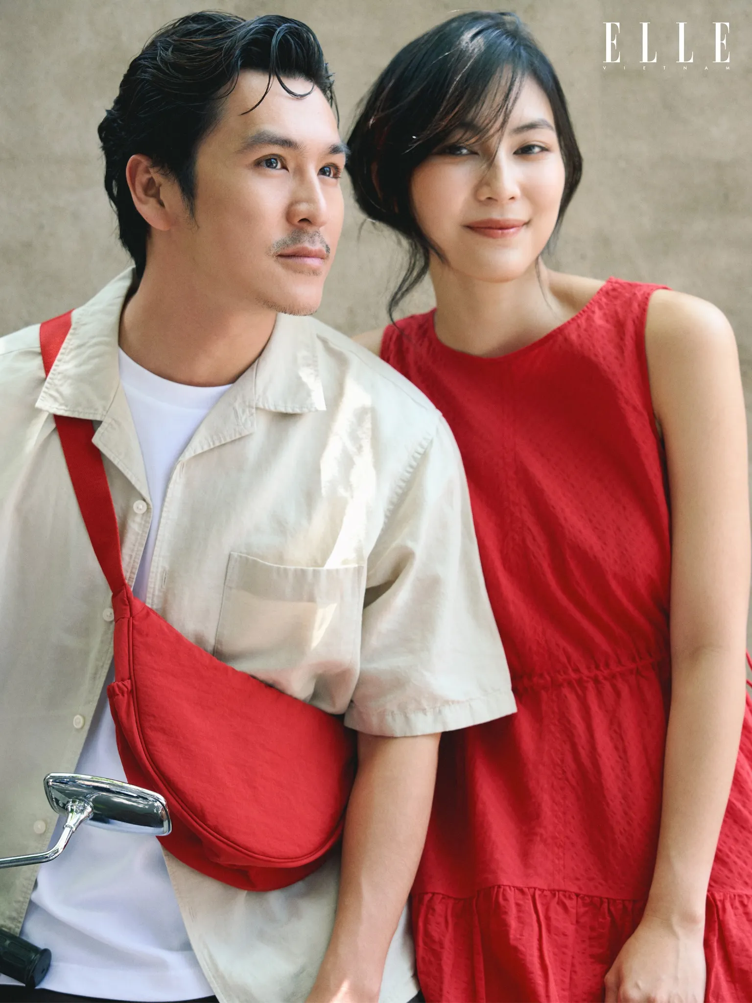 Helly Tống và Thiên Minh mặc trang phục linen của UNIQLO trong không khí mùa Hè