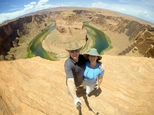 Selfie với phông nền đẹp