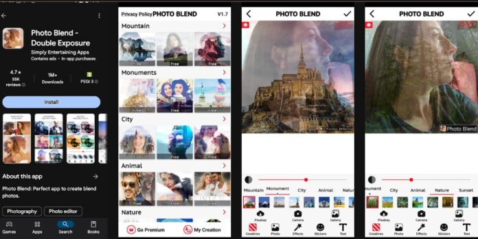 Tạo hiệu ứng phơi sáng kép cho hình ảnh bằng ứng dụng Photo Blend