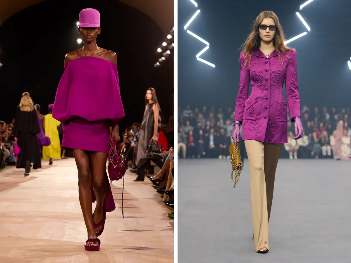 Vibrant Violet thời trang xuân hè 2026
