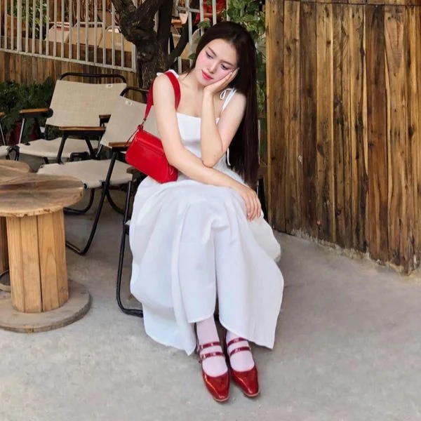 Giày Lolita đế bệt phối đồ