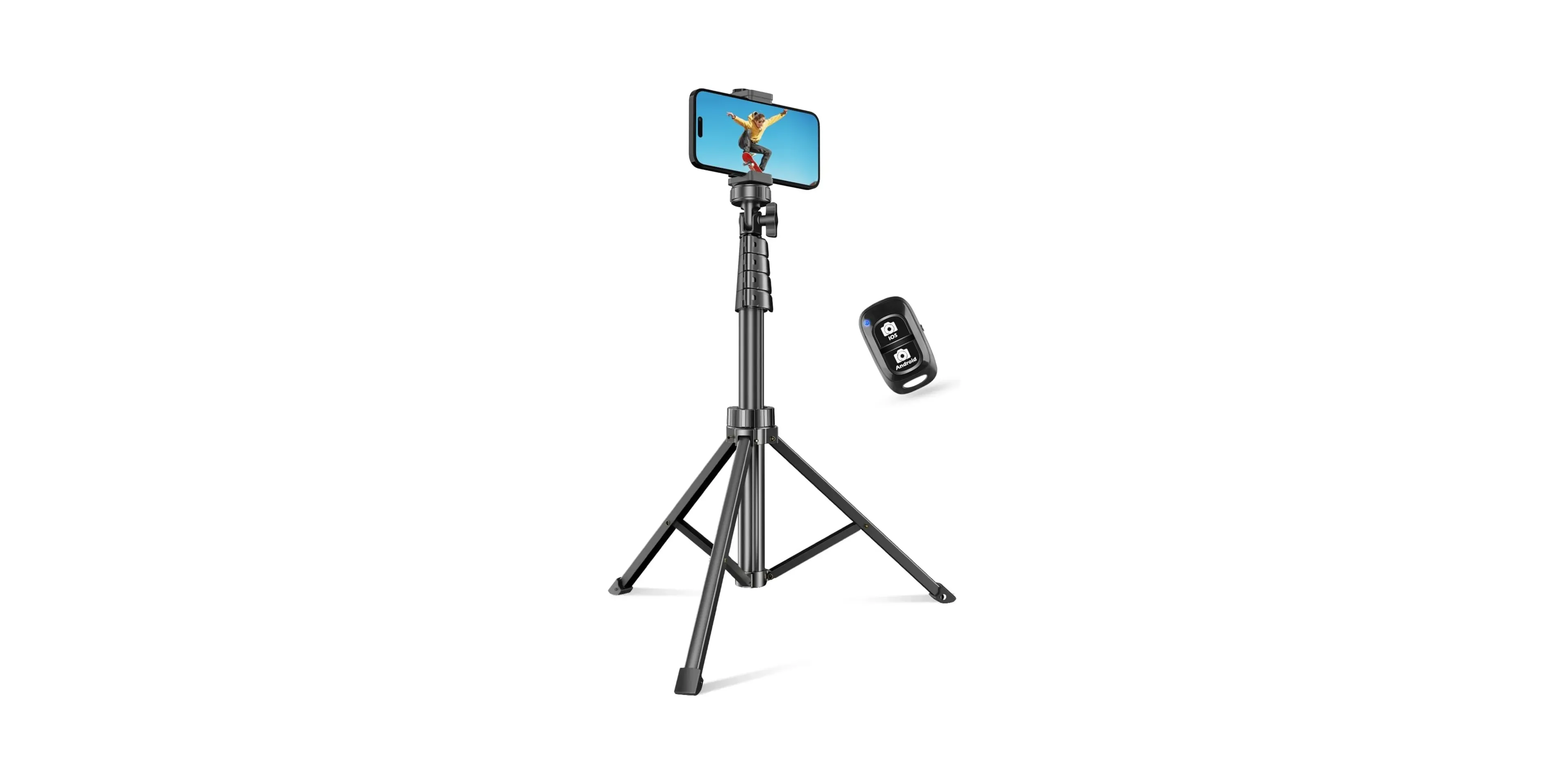 Tripod selfie stick setup cho chụp ảnh sản phẩm