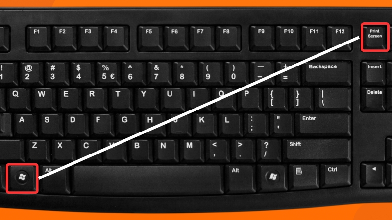 Sử dụng phím Windows + PrtScn