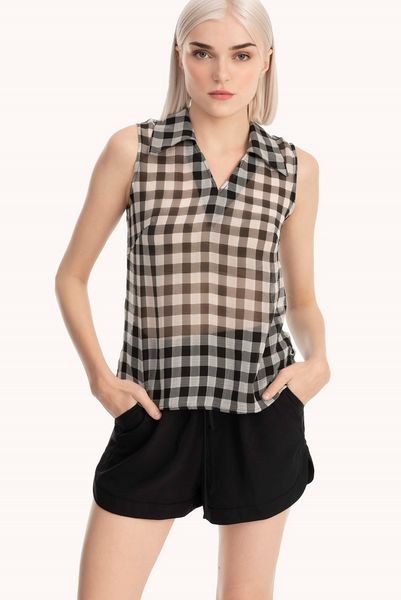 Set đồ caro đơn giản phối màu chuẩn