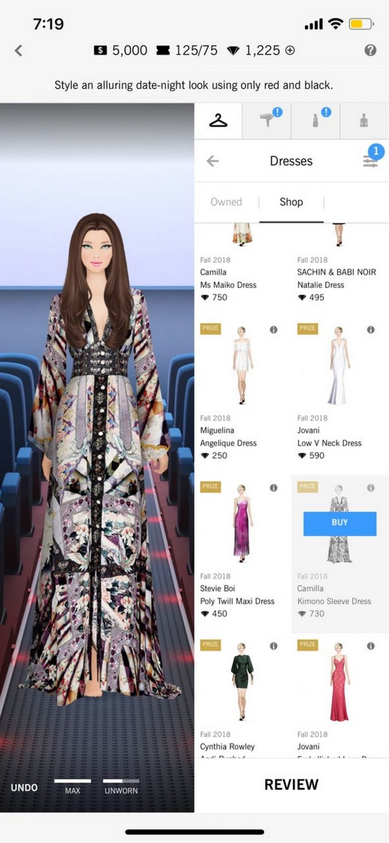 Ứng dụng game thời trang Covet Fashion