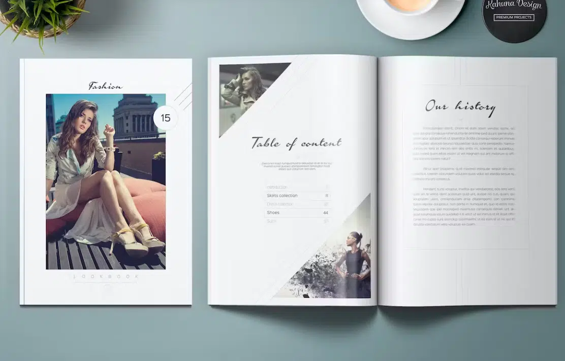 Ví dụ lookbook thời trang hiện đại
