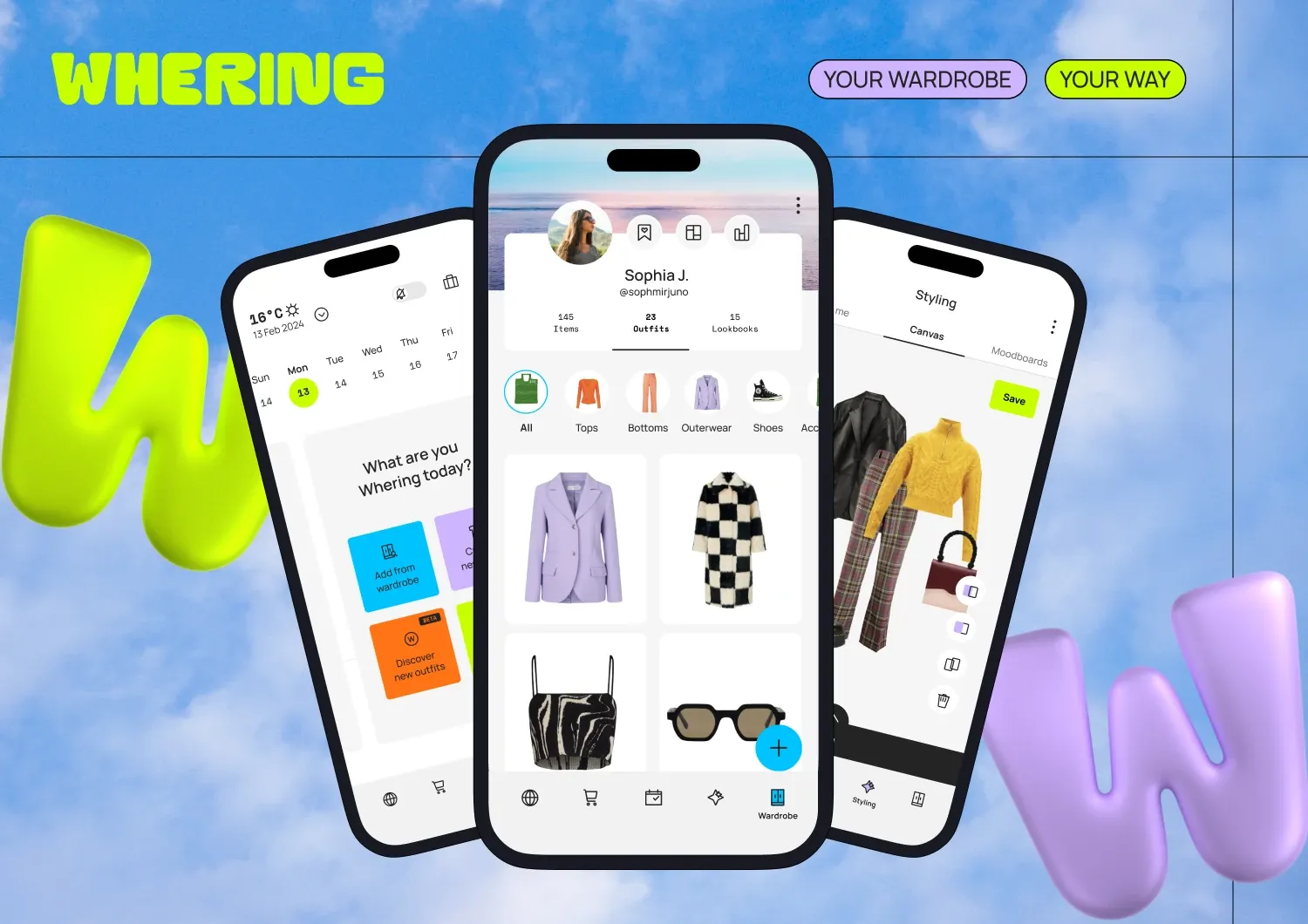 Giao diện Whering