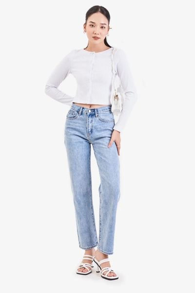 Áo cardigan cùng quần ống suông