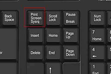 Bàn phím với phím Print Screen