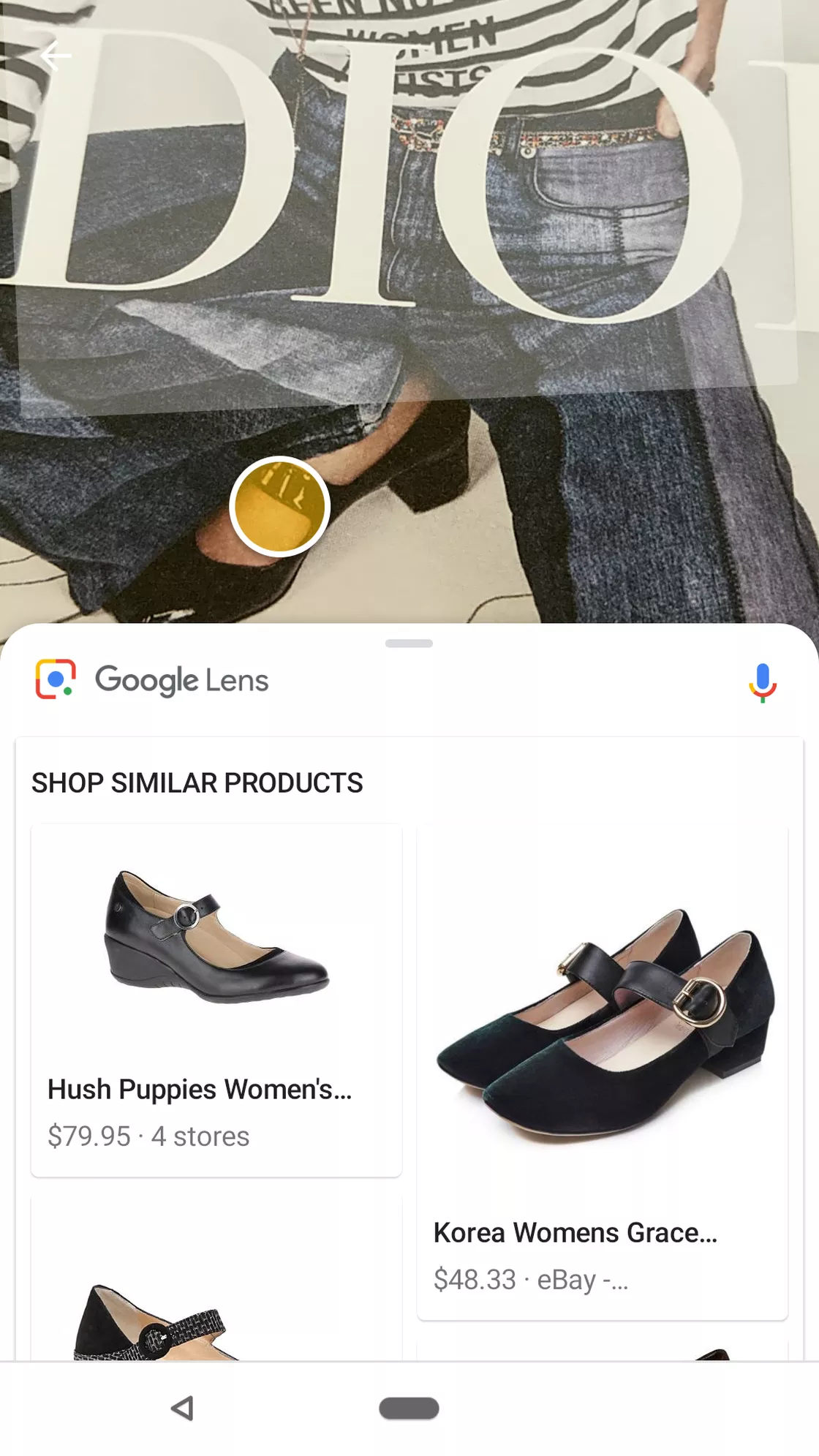Tính năng nhận diện chi tiết trang phục của Google
