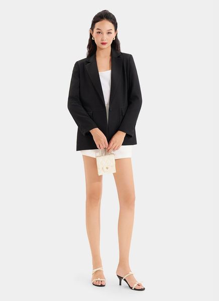 Áo blazer form cơ bản tay dài 2 túi