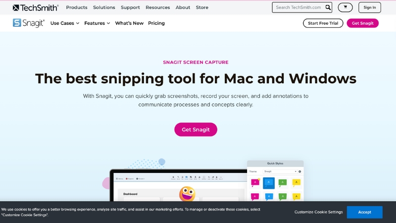 Phần mềm Snagit chuyên nghiệp