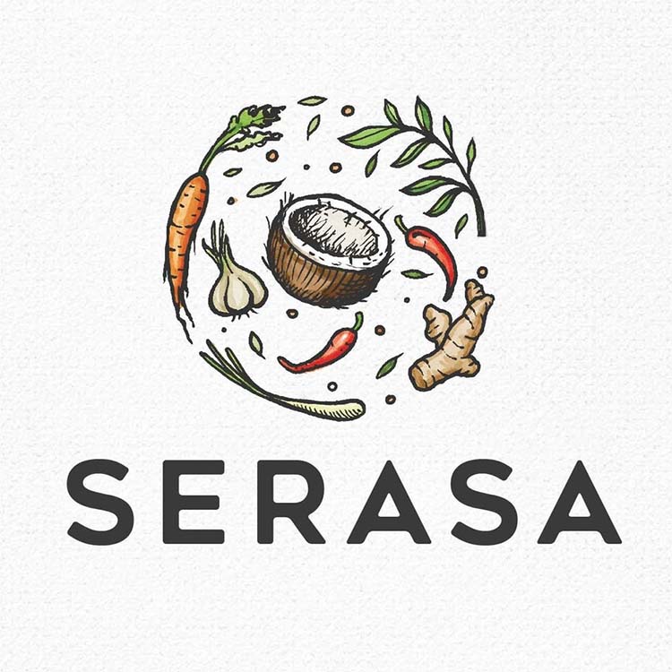 Thiết kế logo phụ nữ sersa
