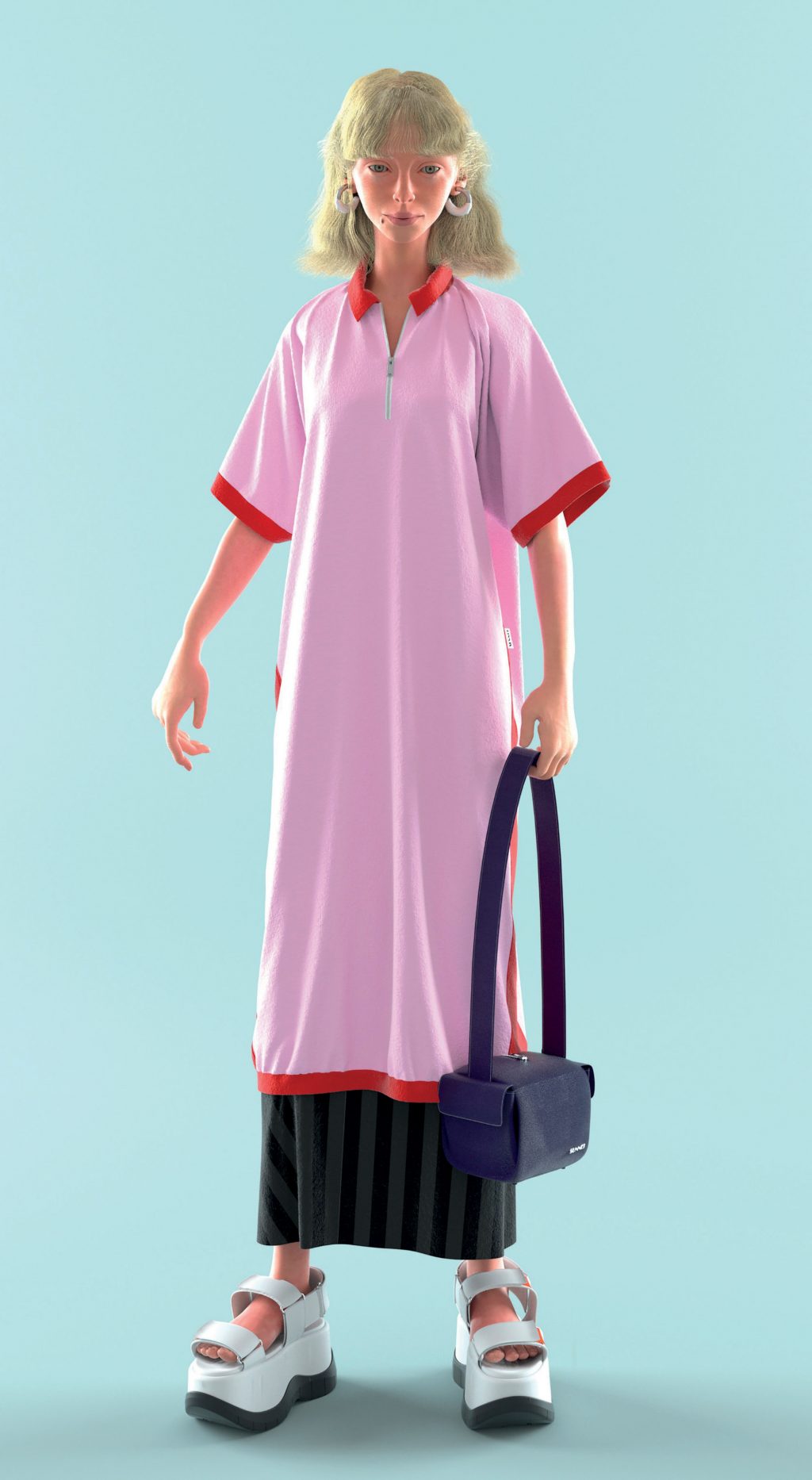 Lookbook kỹ thuật số Sunnei với trải nghiệm tương tác 3D