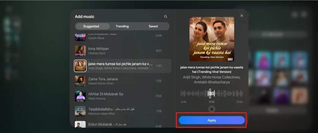Giao diện tạo video AI trong Meta AI