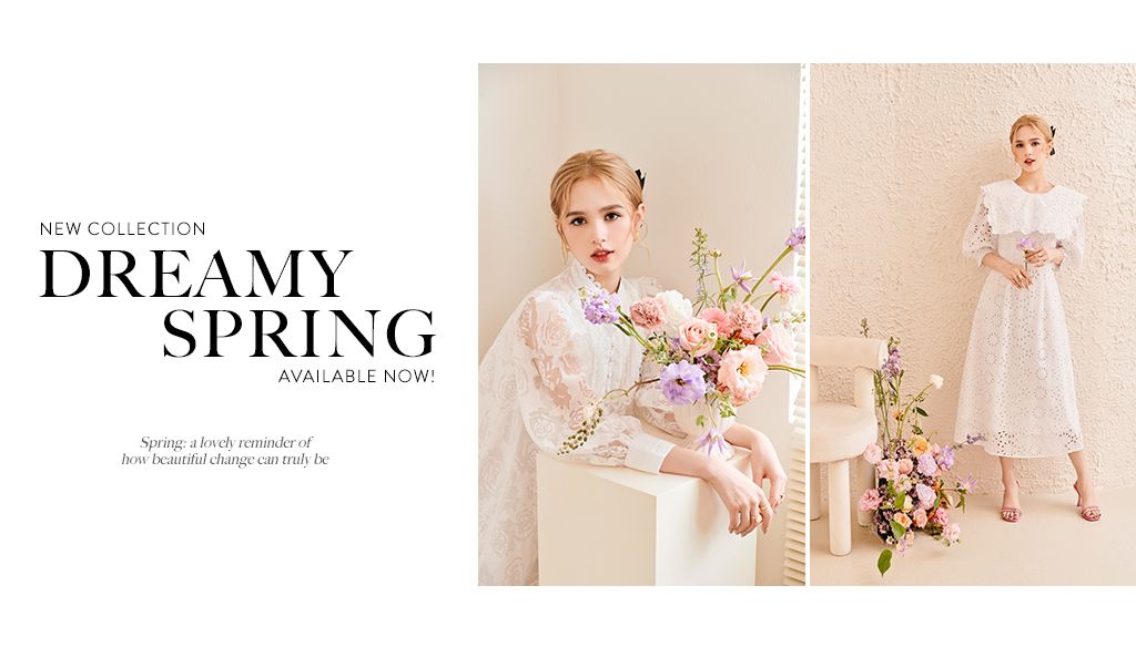 Thước vải bồng bềnh trong ánh sáng xuân