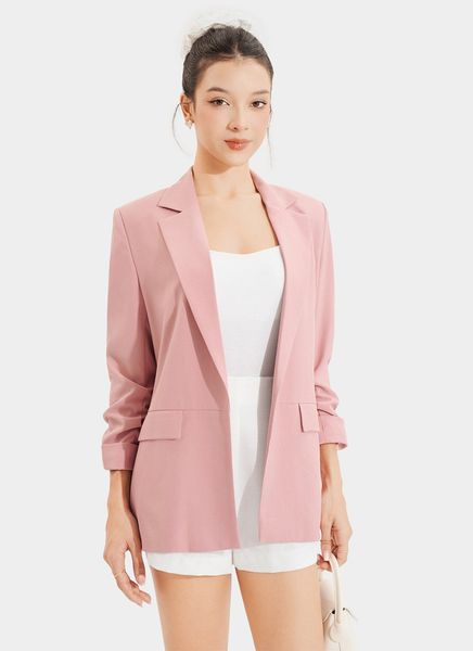 Áo blazer nhún xắn tay cách điệu