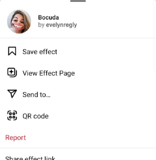 Tìm kiếm filter trên Instagram