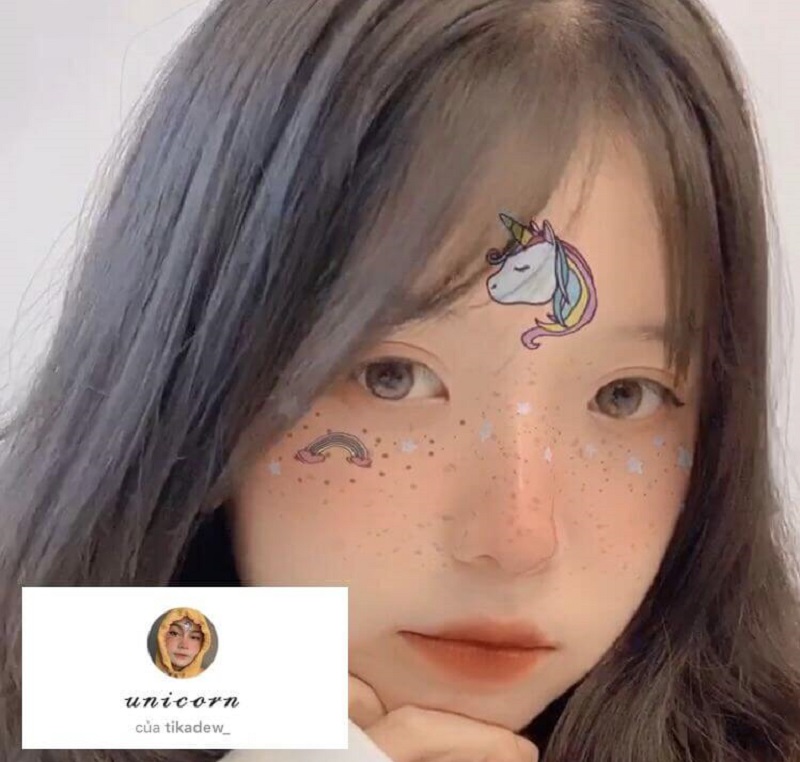 Filter sừng ngựa phù hợp cho ảnh Selfie