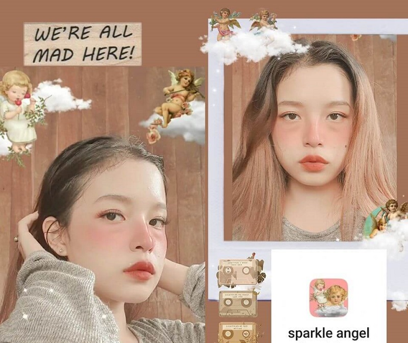 Filter Sparkle angel được nhiều bạn trẻ yêu thích