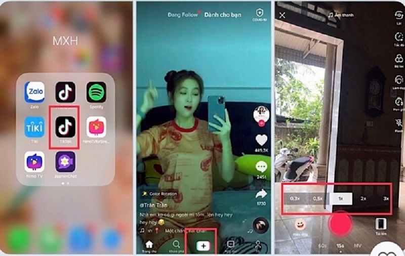 Các bước quay Slow Motion trên Tik Tok