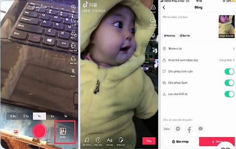 Bước chỉnh sửa và đăng tải video lên Tik Tok