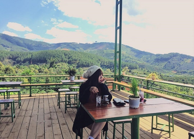 Tận hưởng hương vị cà phê tại Mê Linh Coffee Garden