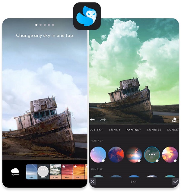 App chỉnh màu bầu trời Lightleap