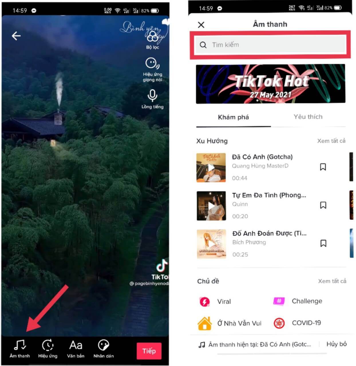 Cách chèn nhạc cho video