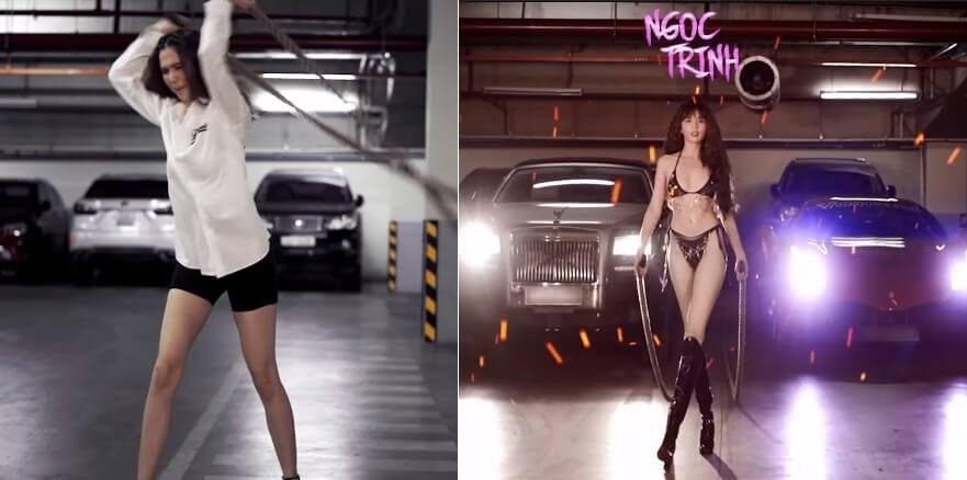 Trend kéo xe cực nóng bỏng cùng Ngọc Trinh