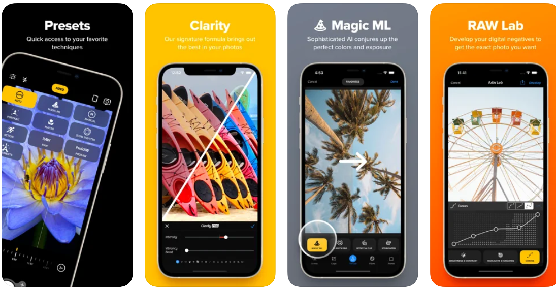 Giao diện của Camera+ 2