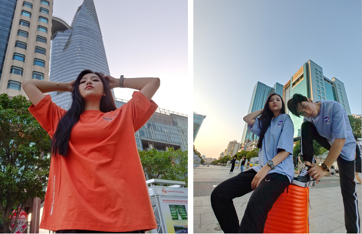 Nhiều bạn trẻ thường xuyên check in tại phố đi bộ Nguyễn Huệ