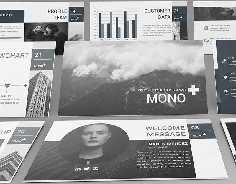 Mono Lookbook cực chất cho ảnh trắng đen