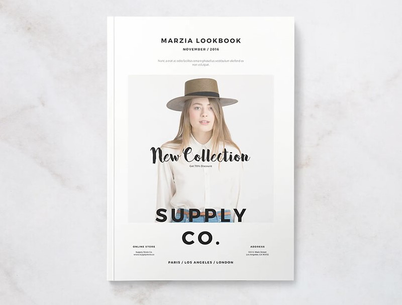 Concept chụp ảnh lookbook đơn giản, tinh tế của Marzia Lookbook