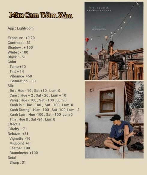 Màu cam trầm xám