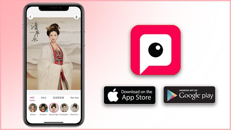 Pitu một trong những app ghép ảnh cổ trang được nhiều bạn trẻ yêu thích
