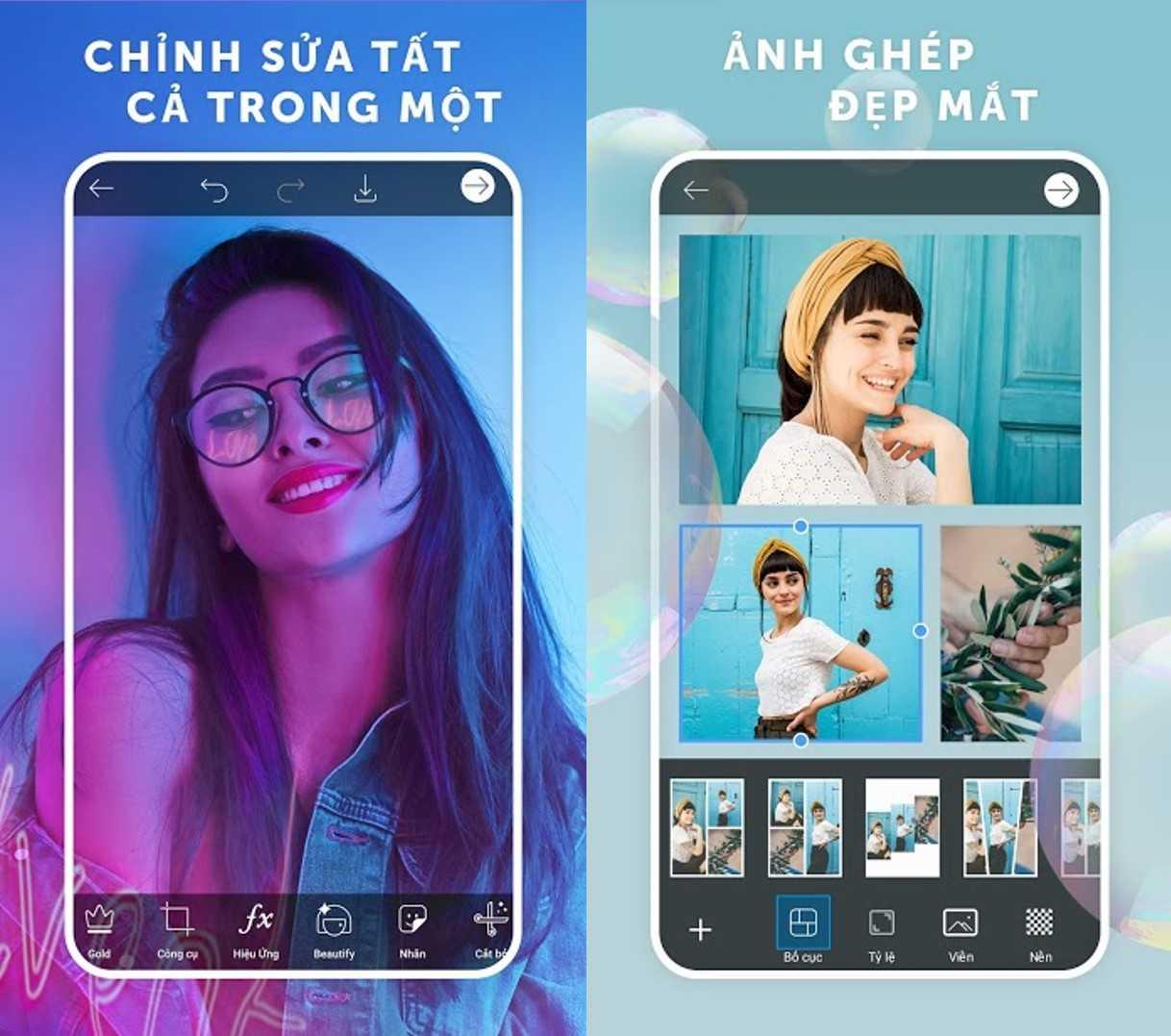 PicsArt Photo Editor ứng dụng ghép ảnh