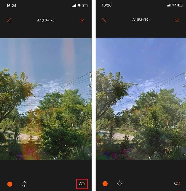 Ứng dụng chỉnh ảnh màu film Calla Cam
